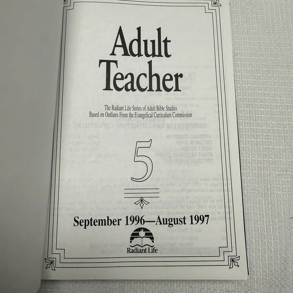 Adult Teacher Christian Bible Lesson Teaching Outlines Volume 1-7 Set 1992-1999